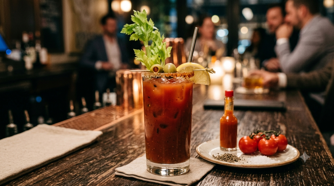 Bloody mary drink de tomate