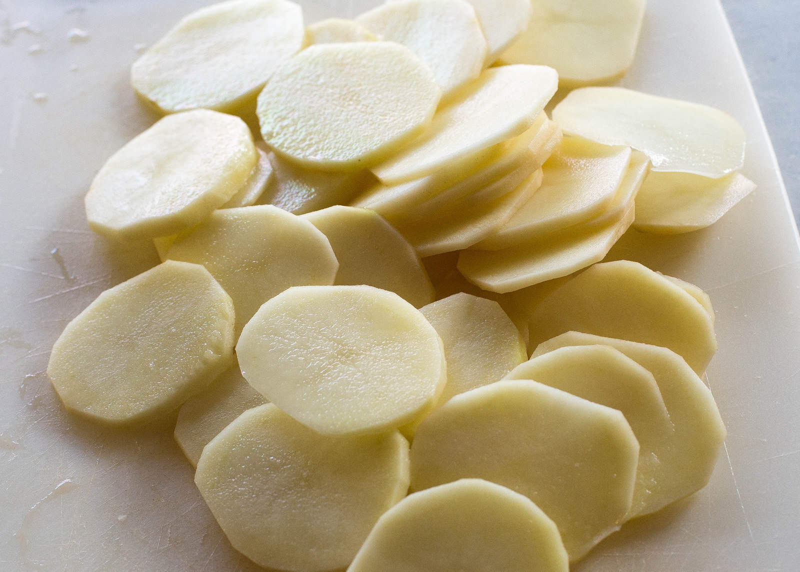 batatas fatiadas