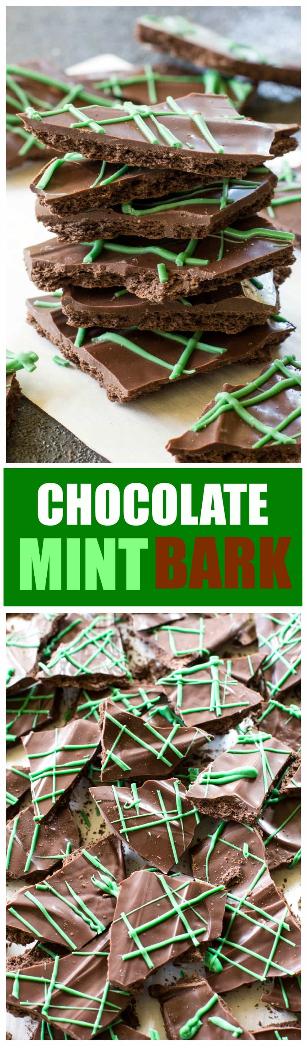 Este Chocolate Mint Bark tem o mesmo sabor do seu biscoito favorito, mas pode ser feito em sua própria cozinha!  a-garota-que-comeu-tudo.com