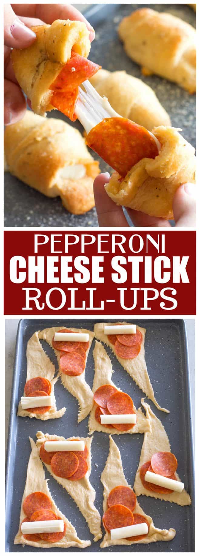 Estes rolos de queijo Pepperoni são ótimos para crianças e para agradar ao público.  #pepperoni #cheese #stick #rollups #fácil #receita
