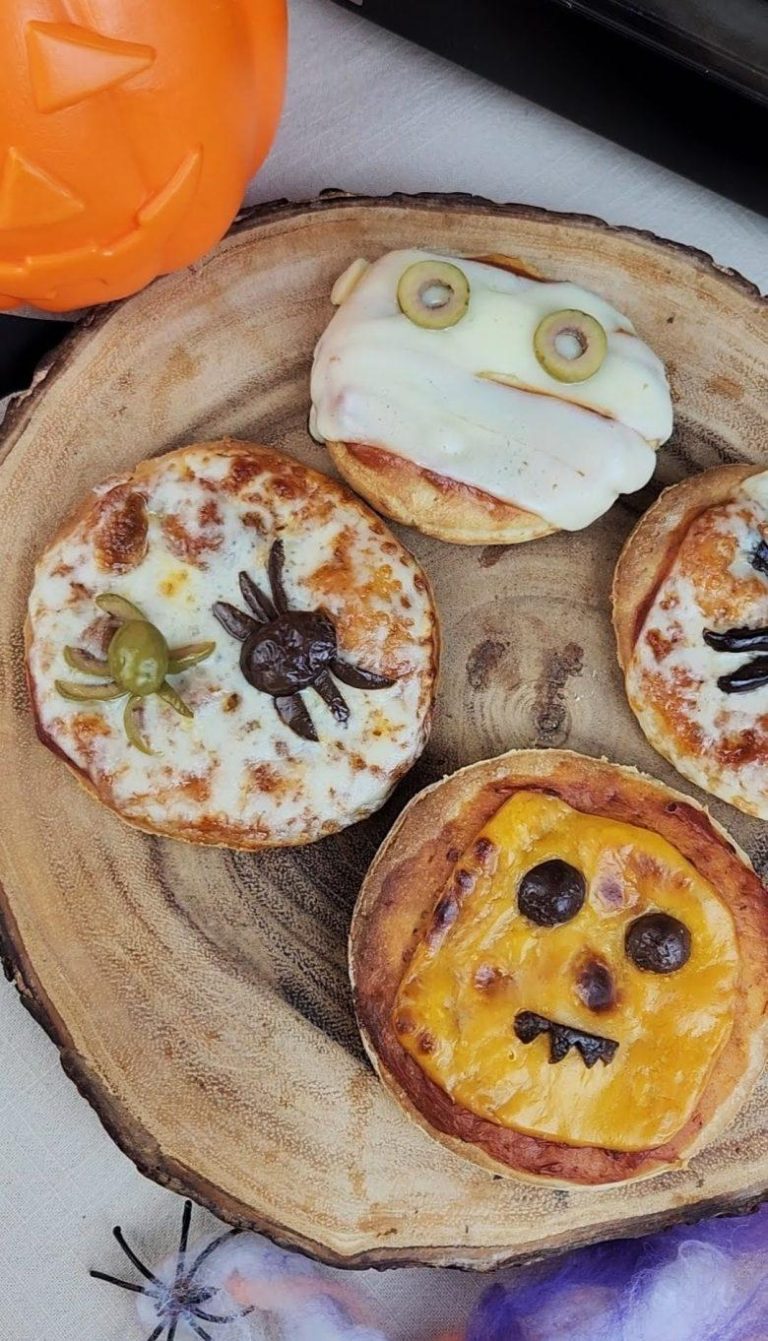 Receita de Mini pizza de Halloween