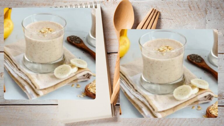 Vitamina de banana com psyllium