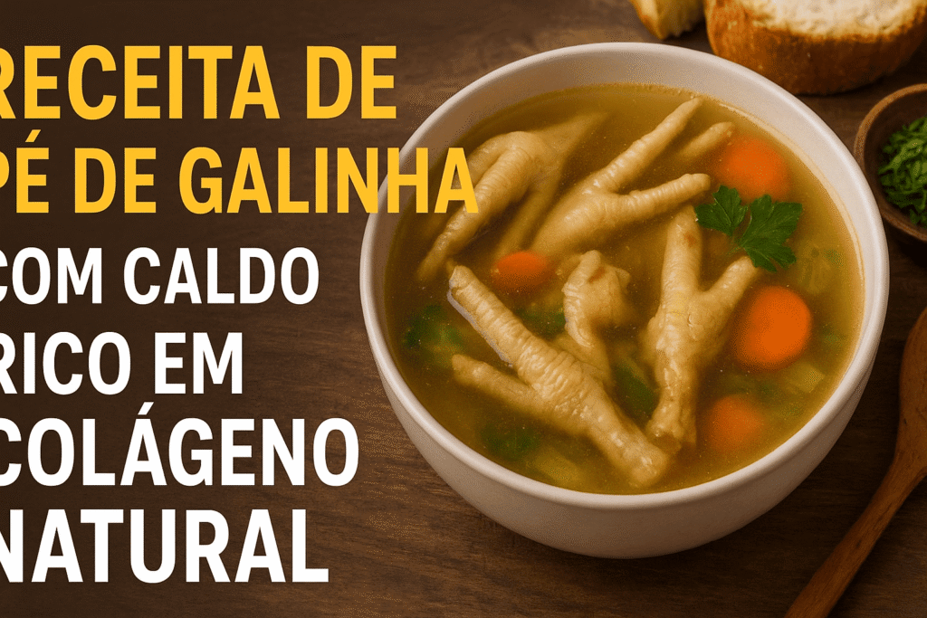 Receita de Pé de Galinha: Como Preparar Caldo Rico em Colágeno Natural